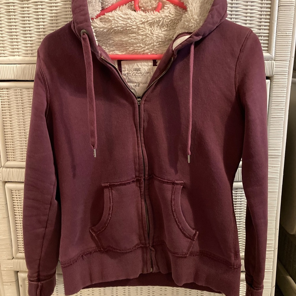 H&M Purple Hoodie Sweatshirt
